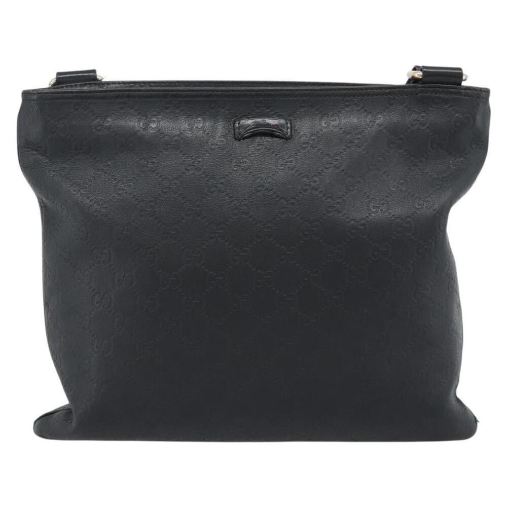Gucci GG Canvas Guccissima Shoulder Bag Black